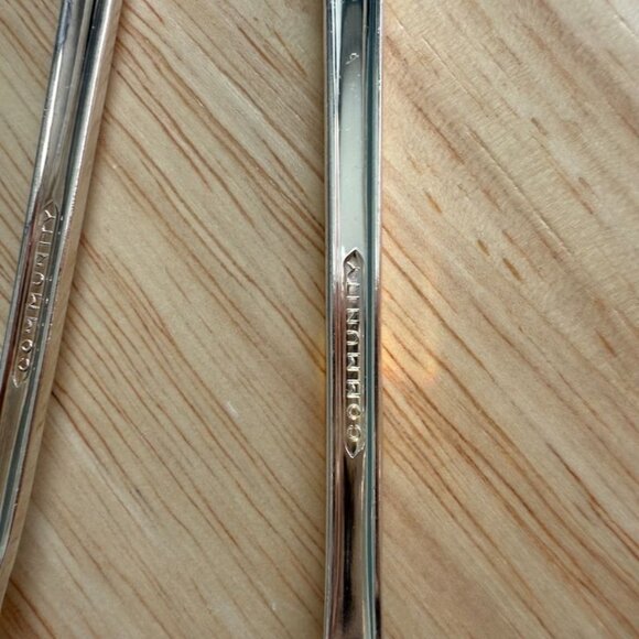 Vtg Oneida Evening Star Ice Tea Spoons Set Of 4 1950 Community Silverplated 7-1/ - Picture 6 of 7